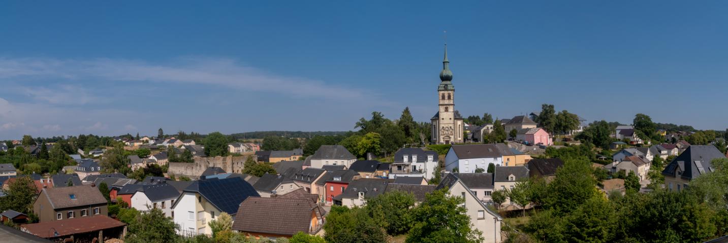 Blick vom vom Fockegaard auf Koerich