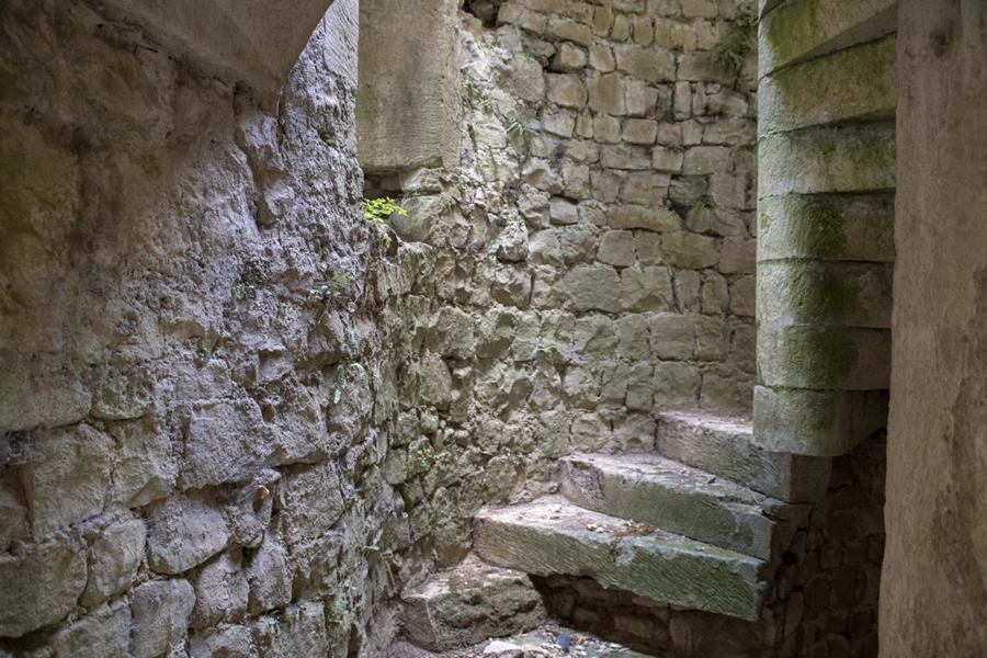 Wendeltreppe im Bergfried